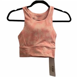 NWT ALL FENIX Blush Tie Dye Long Bra